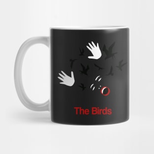 The Birds Minimal Movie Art Alfred Hitchcock Mug